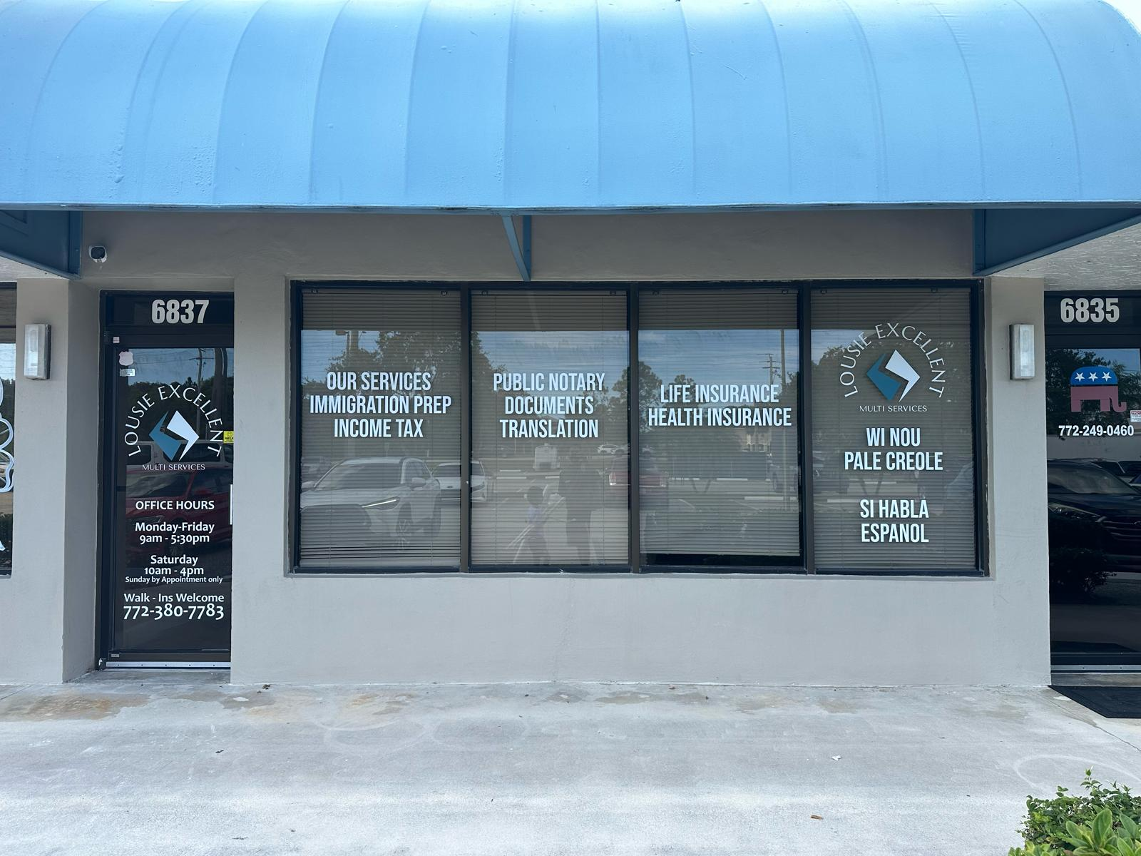 Window graphics and storefront branding